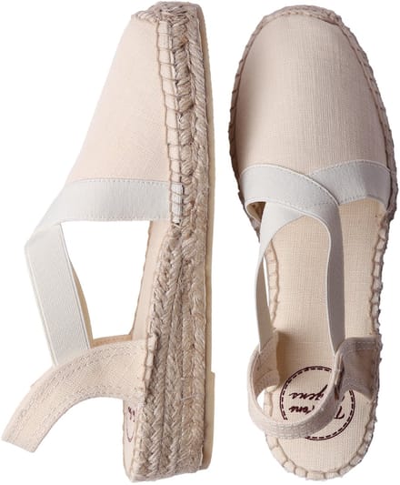 VERONA | Veganistische platte espadrilles voor dames met elastiek - RAW, maat 36