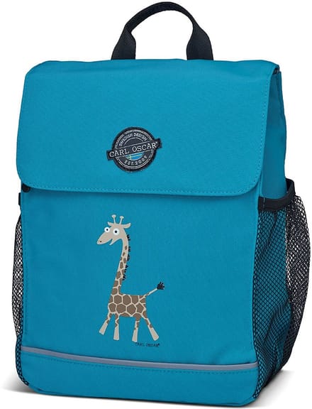 Carl Oscar Pack n’ Snack rugzak - 30x21x12 cm (8 L) - polyester - turquoise / giraf