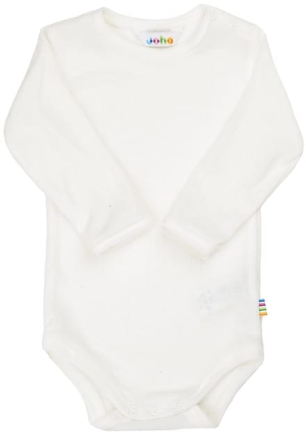Joha baby romper - lange mouw - naturel – 100% wol - maat 60