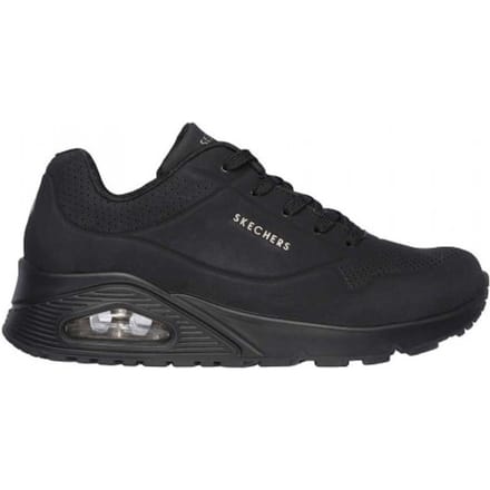 Skechers Dames Uno Stand On Air Wedge Sneakers (Zwart)