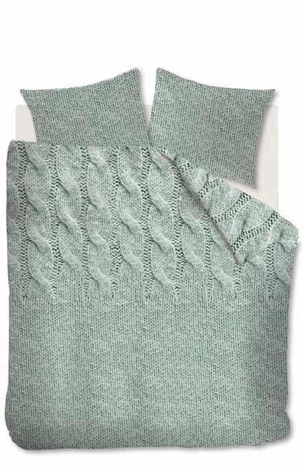 Ariadne At Home Cuddly Dekbedovertrek - Eenpersoons - 140x200/220 cm - Green