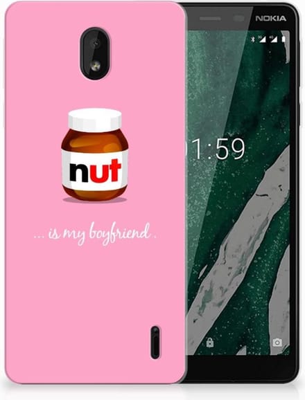 Nokia 1 Plus Siliconen Case Nut Boyfriend