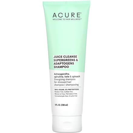 ACURE, Juice Cleanse Super Green & Adaptogeen Shampoo, 8 fl oz (236.5 ml) white
