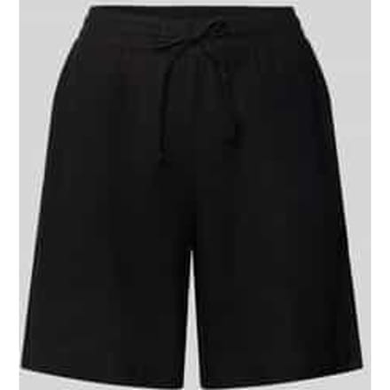 Linnen korte broek met elastische tailleband model 'Lava'
