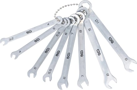 BGS Steekringsleutelset mini-uitvoering 4 - 10 mm 8 delig