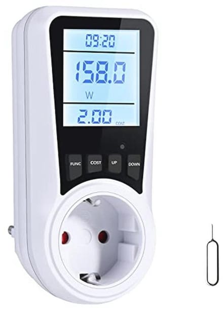 Meetinstrument voor Stroomverbruik met LCD-display en 7 Bewakingsmodi
