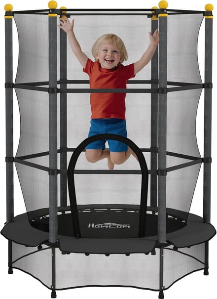 Kindertrampoline 1,40 meter met veiligheidsnet en bungee elastieken