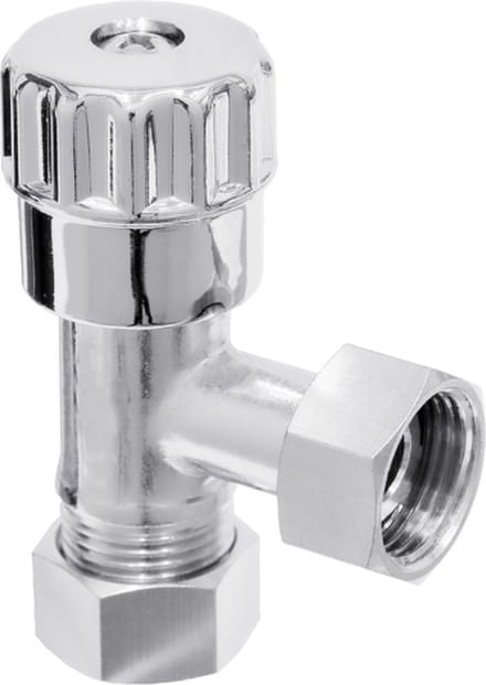 Sanivesk hoekstopkraan metaal 3/8"x12mm