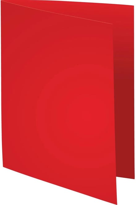 Exacompta 5x SUPER 210 Pak van 100 mappen 210g/m2 -24x32cm voor A4. - Rood - 330012E