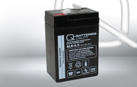 Q-Batteries 6LS-4.5 LS 6V 4.5Ah AGM