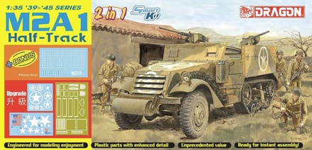 Dragon Modelbouwpakket Militaire voertuigen - 6329 M2A1 Half-Track - Militair Voertuig Plastic - 1:35 - Modelbouw