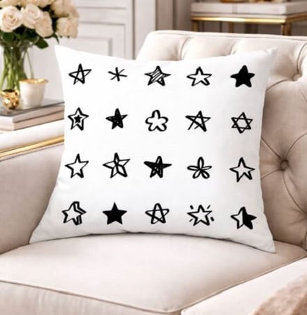 Black & White Living Collection Kussenhoes - 45 x 45 cm
