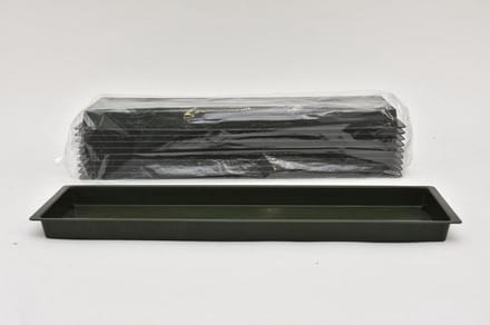Waterschotels / Onderschalen - Pak á 10 Double Brick Tray Green 50x12cm