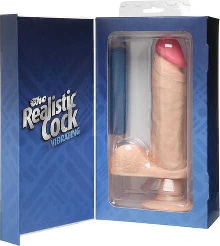Doc Johnson Realistic Cocks realistische vibrator The Realistic CockS - Vibrating beige - 23,62 cm