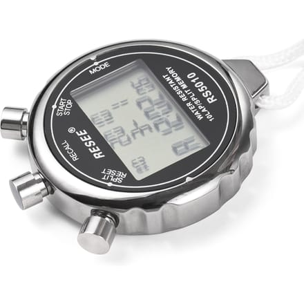 Digitale Stopwatch voor Sport- en Atletiekcoaches 1 100 Seconden Nauwkeurige Tijdmeting m Countdown Timer 10 Geheugens Ophalen gray