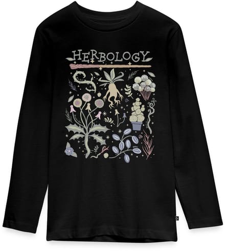 Harry Potter Herbology Botanisch Kruiden Ontwerp Premium T-Shirt Tiener Lang