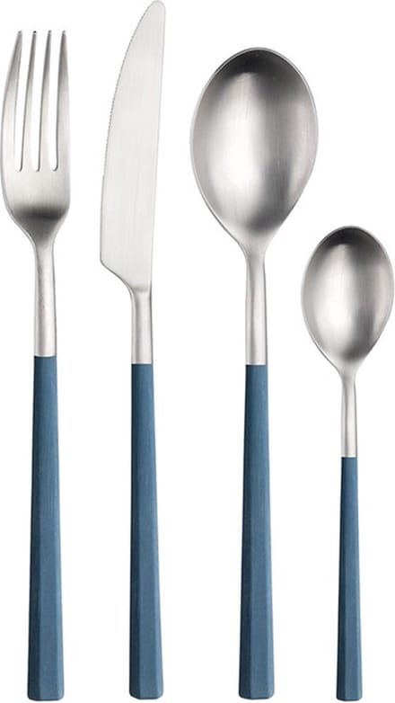 Pintinox Hive Blauw 24-Delige Bestekset - Rvs & ABS