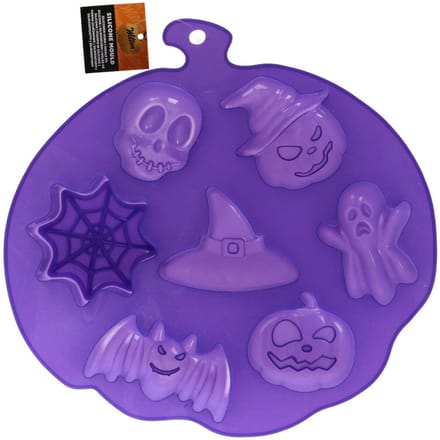 Wilton Siliconen Mal Spook / Heksenhoed / Vleermuis / Pompoen / Schedel / Spinnenweb