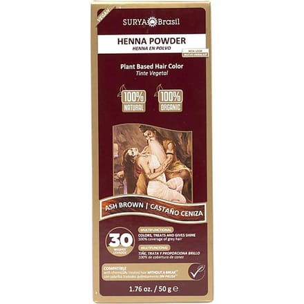 Surya Brasil Henna Poeder Haarverf - As Bruin - 50 g