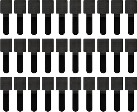 Kabelorganizer 30 x 90 mm - zwart - sterke lijm - voor efficiënt kabelbeheer - m-winkel