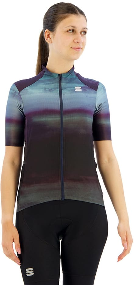 Sportful Flow Supergiara Korte Mouw Wielertrui Blauw S Vrouw