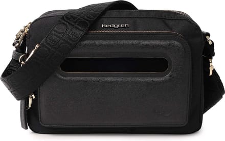 Hedgren Schoudertas Hfika Fika Espresso Crossover + RFID Celebration Black Zwart