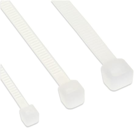 InLine Tie-wraps - 160 x 4,8mm - 100 stuks - Wit
