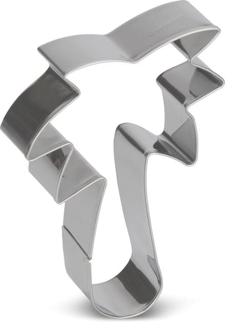 uitsteekvorm Palmboom 8 cm RVS zilver