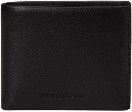 Marc O'Polo Leren portemonnee Tom Combi Wallet Black zwart