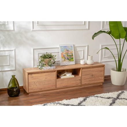 Skye Decor CALICOSY - TV-meubel met 3 neerklapbare deuren en 1 open vak L160 cm - VANGUARD
