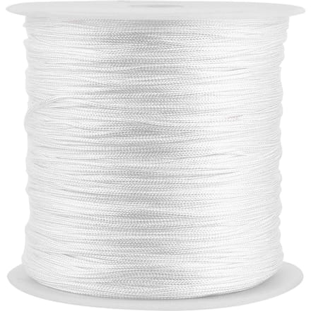 100M x 0.8mm Cordon Nylon Noeud Chinois Queue de Rat Macramé Shamballa Fil Corde Blanc white