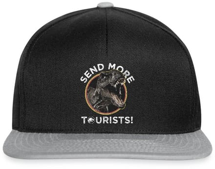 Jurassic Park T-Rex Send More Tourists! Snapback cap