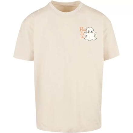 Merchcode - Halloween Boo To You Heren Tshirt - 5XL - Creme