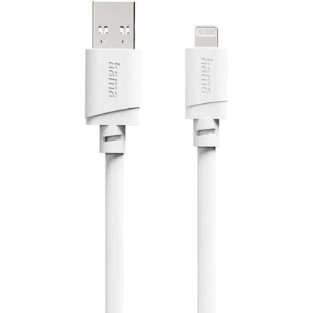 Hama 00201800 USB-laadkabel USB 2.0 Apple Lightning stekker, USB-A stekker 1 m Wit