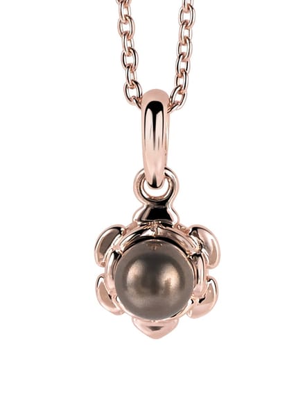 Orphelia Pendant + Chain Rose Synt Pearl ZH-6021/1