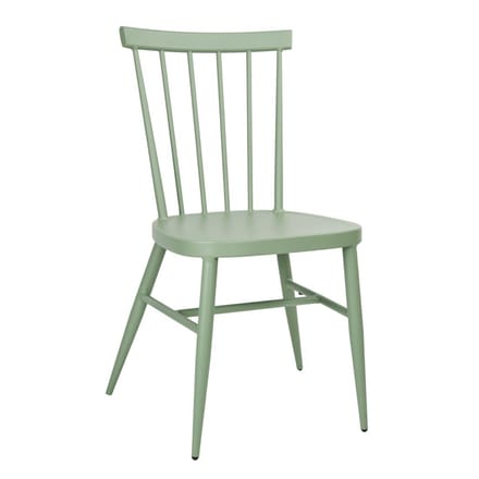 Bolero Windsor Aluminium Groene Stoelen (4 Stuks) - DX687 - Horeca & Professioneel