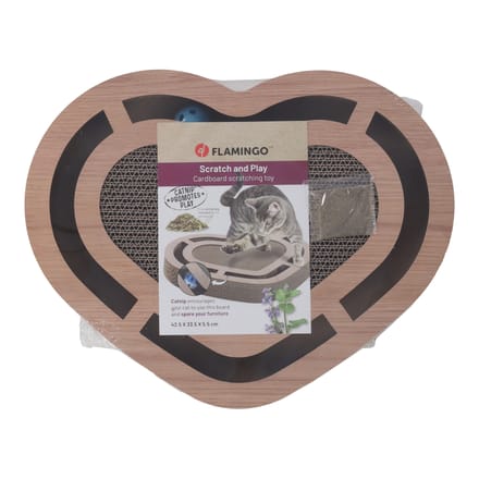 Flamingo krasbal Poro Bruin 42,5x33,5x5,5cm hond