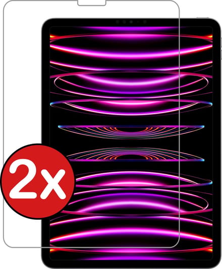 Screenprotector - 2 Stuks - Geschikt voor Apple iPad Pro (2022) - 12.9 inch - Extra Sterk - Beschermglas - Gehard Glas - Tempered Glass - Screen Protector