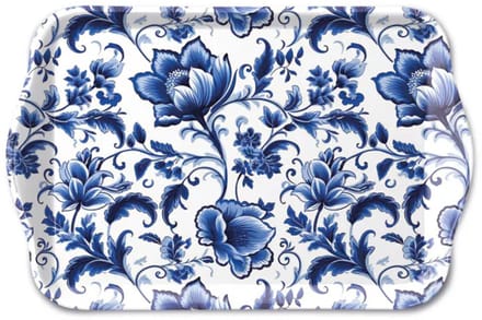Ambiente melamine dienblad 13 x 21 cm Delft Blue