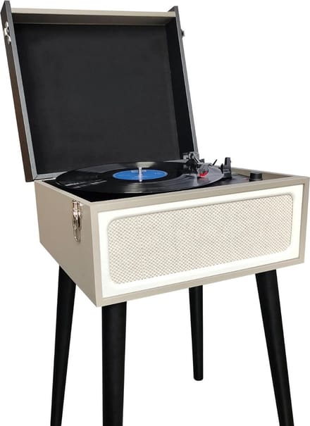Thuys – Platenspeler Met Speakers – Ingebouwde – Retro – 36 x 39 x 23cm – Zwart