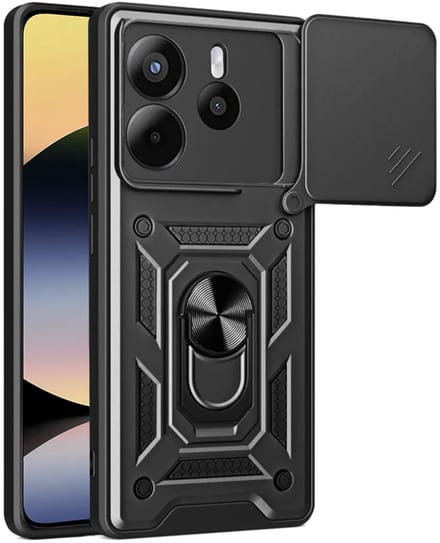 Hoesje geschikt voor Xiaomi Redmi Note 14 4G 164.8mm - Techsuit Camshield Back Cover - Zwart