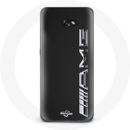 Case voor Samsung A5 2016 Amg Logo Carbon Textuur zwart