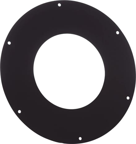 Rozet Ø150 Zwart 1mm.