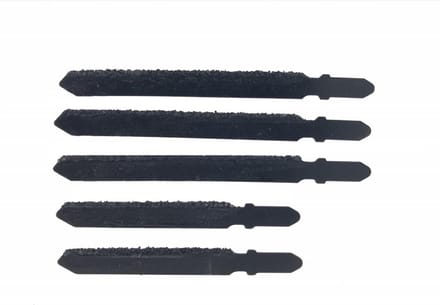 Hofftech Decoupeerzaag bladen - T schacht - Tegels -3x100mm/ 2x 75mm