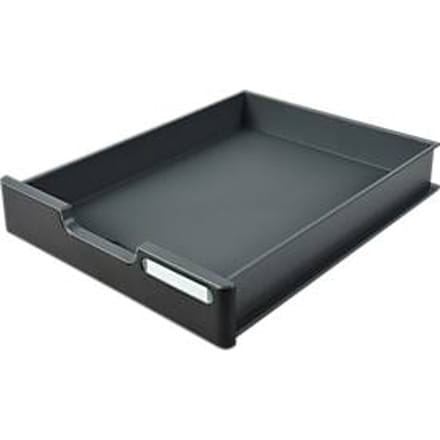 Exacompta MODULODOC lade standaard EcoBlack, front zwart met etikethouder, geschikt voor Modulodoc, 25 jaar garantie