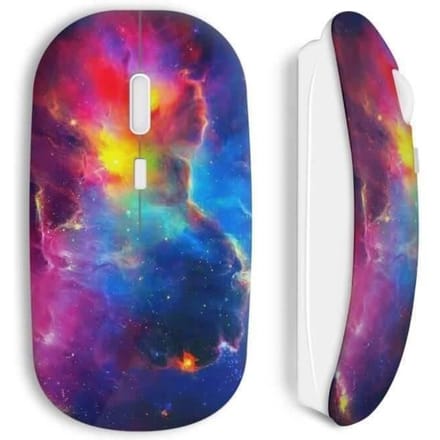Souris Sans Fil Galaxy multicolor background