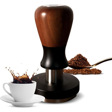 58,35 mm Koffietamper 30 lbs Constante Druk Dubbele Veer Zelfaanpasbare Diepte Impact Espresso zwart
