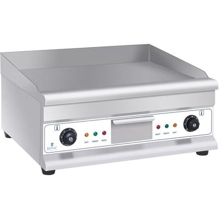 Royal Catering Dubbele elektrische grillplaat - 60 cm - glad - 2 × 3.200 W 10011139