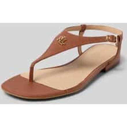 LAUREN RALPH LAUREN Everley 2 Flat Sandal Sandalen - Dames - Bruin - Maat 36