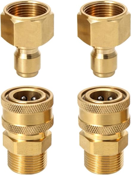 Solidchoice - Set van 2 Hogedrukadapter voor Hogedrukreiniger